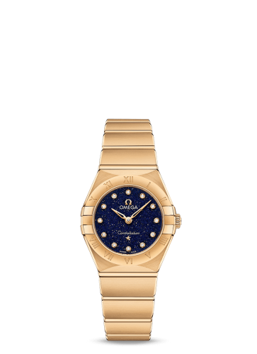 Omega Constellation Manhattan 25 Quartz Yellow Gold / Aventurine